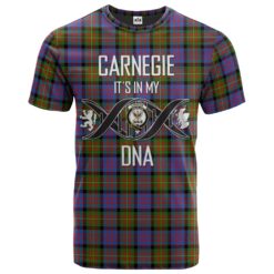 Carnegie Ancient Clan DNA In Me Tartan Crest T-Shirt