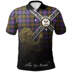 Carnegie Ancient Polo Shirts Tartan Crest Celtic Scotland Lion