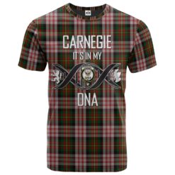 Carnegie Dress Clan DNA In Me Tartan Crest T-Shirt