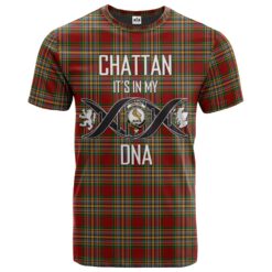 Chattan Clan Clan DNA In Me Tartan Crest T-Shirt