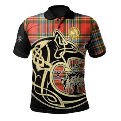 Chattan Clan Polo Shirt Viking Wolf