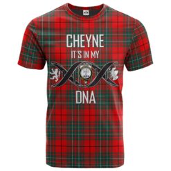 Cheyne Clan DNA In Me Tartan Crest T-Shirt
