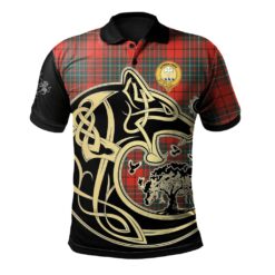Cheyne Clan Polo Shirt Viking Wolf