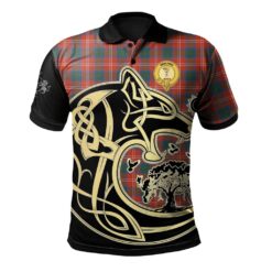 Chisholm Ancient Clan Polo Shirt Viking Wolf