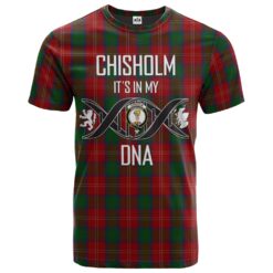 Chisholm Clan DNA In Me Tartan Crest T-Shirt