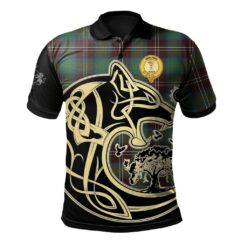 Chisholm Hunting Ancient Clan Polo Shirt Viking Wolf