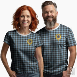 Clark Ancient Scottish Tartan T-shirt with Crest – Authentic Clan Apparel