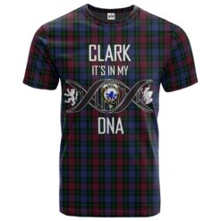 Clark (Lion) 01 Clan DNA In Me Tartan Crest T-Shirt
