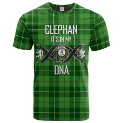 Clephan Clan DNA In Me Tartan Crest T-Shirt
