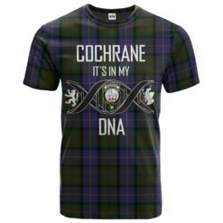 Cochrane 03 Clan DNA In Me Tartan Crest T-Shirt
