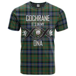 Cochrane Ancient Clan DNA In Me Tartan Crest T-Shirt