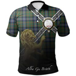 Cochrane Ancient Polo Shirts Tartan Crest Celtic Scotland Lion