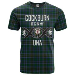 Cockburn 02 Clan DNA In Me Tartan Crest T-Shirt