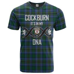 Cockburn Ancient Clan DNA In Me Tartan Crest T-Shirt