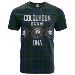 Colquhoun 01 Clan DNA In Me Tartan Crest T-Shirt