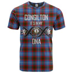 Congilton Clan DNA In Me Tartan Crest T-Shirt