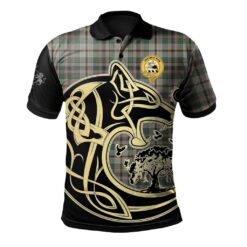 Craig Ancient Clan Polo Shirt Viking Wolf