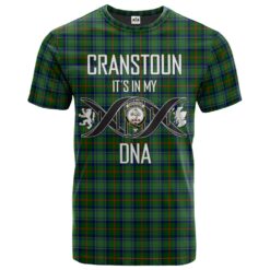Cranstoun Clan DNA In Me Tartan Crest T-Shirt