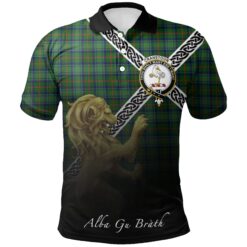Cranstoun Polo Shirts Tartan Crest Celtic Scotland Lion