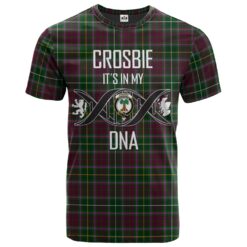 Crosbie Clan DNA In Me Tartan Crest T-Shirt