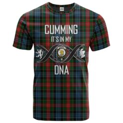 Cumming 02 Clan DNA In Me Tartan Crest T-Shirt