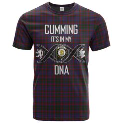 Cumming Clan DNA In Me Tartan Crest T-Shirt