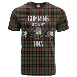 Cumming Hunting Ancient Clan DNA In Me Tartan Crest T-Shirt