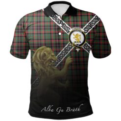 Cumming Hunting Ancient Polo Shirts Tartan Crest Celtic Scotland Lion