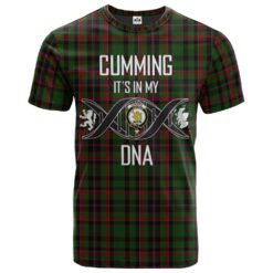 Cumming Hunting Clan DNA In Me Tartan Crest T-Shirt