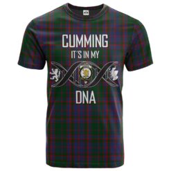 Cumming of Glenorchy Clan DNA In Me Tartan Crest T-Shirt