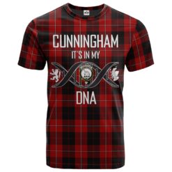 Cunningham 01 Clan DNA In Me Tartan Crest T-Shirt