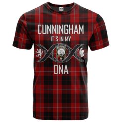 Cunningham 03 Clan DNA In Me Tartan Crest T-Shirt