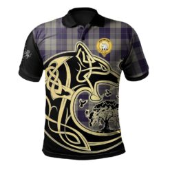 Cunningham Dress Blue Dancers Clan Polo Shirt Viking Wolf