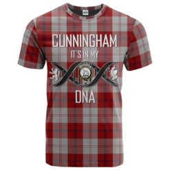 Cunningham Dress Clan DNA In Me Tartan Crest T-Shirt