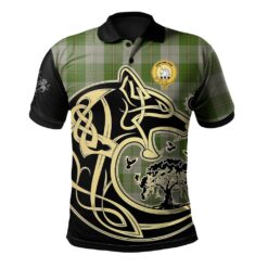 Cunningham Dress Green Dancers Clan Polo Shirt Viking Wolf