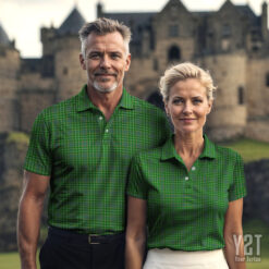 Currie (or Curry) Scottish Clan Tartan Polo Shirt - Authentic Heritage Apparel