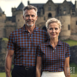Dalmahoy Scottish Clan Tartan Polo Shirt - Authentic Heritage Apparel