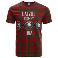 Dalziel 02 Clan DNA In Me Tartan Crest T-Shirt