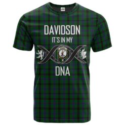 Davidson Clan DNA In Me Tartan Crest T-Shirt
