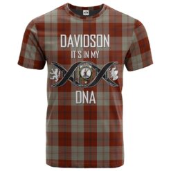 Davidson Dress Dancers Clan DNA In Me Tartan Crest T-Shirt