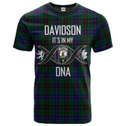 Davidson Modern Clan DNA In Me Tartan Crest T-Shirt
