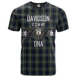 Davidson of Tulloch Dress 01 Clan DNA In Me Tartan Crest T-Shirt