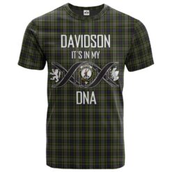 Davidson of Tulloch Dress 02 Clan DNA In Me Tartan Crest T-Shirt