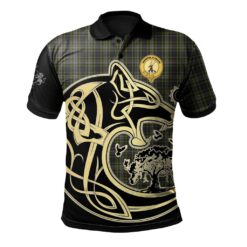 Davidson Tulloch Dress Clan Polo Shirt Viking Wolf