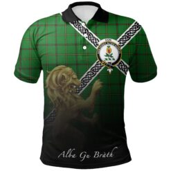 Don (Tribe-of-Mar) Polo Shirts Tartan Crest Celtic Scotland Lion