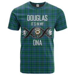 Douglas Ancient Clan DNA In Me Tartan Crest T-Shirt