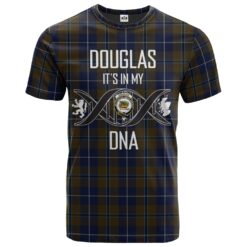 Douglas Brown Clan DNA In Me Tartan Crest T-Shirt