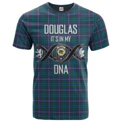 Douglas Modern Clan DNA In Me Tartan Crest T-Shirt