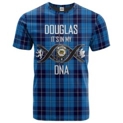 Douglas Variation Clan DNA In Me Tartan Crest T-Shirt