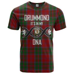 Drummond 01 Clan DNA In Me Tartan Crest T-Shirt